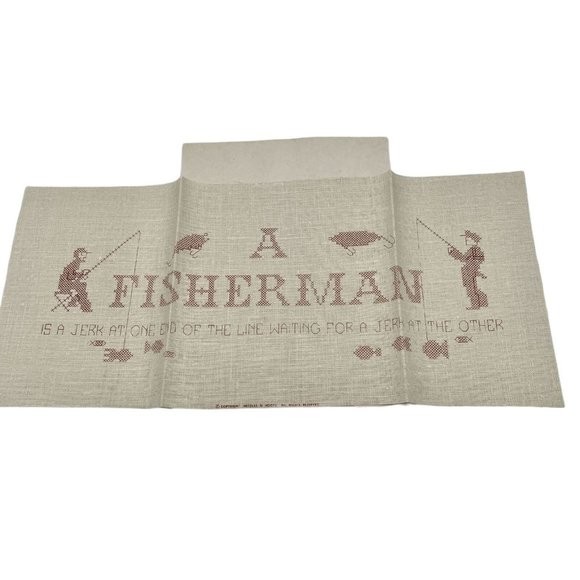 Vintage 1990s Needles N Hoops Fisherman Sampler Kit #259 - Picture 6 of 6